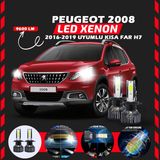 Furens Peugeot 2008 2016-2019 Kısa Far Uyumlu Şimşek Etkili LED Xenon Pro Series H7
