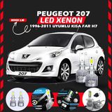 Furens Peugeot 207 1996-2011 Kısa Far Uyumlu Şimşek Etkili LED Xenon Performance Series H7 - Beyaz