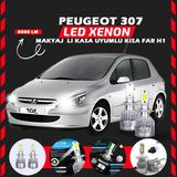 Furens Peugeot 307 Makyajlı Kasa Kısa Far Uyumlu Şimşek Etkili LED Xenon Performance Series H1 - Beyaz
