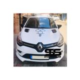 Furens Renault Clio 4 Uyumlu Piano Black Kaput Üstü Havalandırma Izgarası