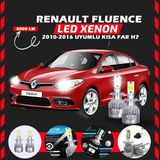 Furens Renault Fluence 2010-2016 Kısa Far Uyumlu Şimşek Etkili Led Xenon Performance Series H7 - Beyaz