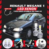 Furens Renault Megane 1 1995-2003 Sis Farı Uyumlu Şimşek Etkili LED Xenon Performance Series H1 - Beyaz