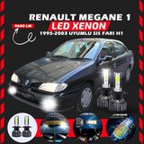 Furens Renault Megane 1 1995-2003 Sis Farı Uyumlu Şimşek Etkili LED Xenon Pro Series H1 - Beyaz