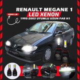 Furens Renault Megane 1 1995-2003 Uzun Far Uyumlu Şimşek Etkili LED Xenon Light Series H1 - Beyaz