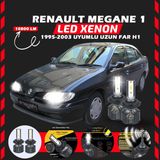 Furens Renault Megane 1 1995-2003 Uzun Far Uyumlu Şimşek Etkili LED Xenon Premium Series H1 - Beyaz
