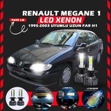 Furens Renault Megane 1 1995-2003 Uzun Far Uyumlu Şimşek Etkili LED Xenon Pro Series H1 - Beyaz