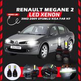 Furens Renault Megane 2 2002-2009 Kısa Far Uyumlu Şimşek Etkili LED Xenon Light Series H7 - 1 - Beyaz