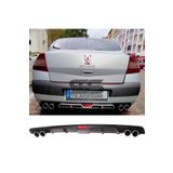 Furens Renault Megane 2 Sedan Difüzör Arka Tampon Eki 4 Egzoz Çıkışlı Siyah