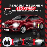 Furens Renault Megane 4 2016-2021 Uzun Far Uyumlu Şimşek Etkili LED Xenon Light Series H7 - Beyaz