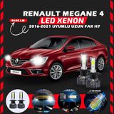 Furens Renault Megane 4 2016-2021 Uzun Far Uyumlu Şimşek Etkili LED Xenon Pro Series H7 - Beyaz