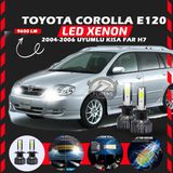 Furens Toyota Corolla E120 2004-2006 Kısa Far Uyumlu Şimşek Etkili LED Xenon Pro Series H7