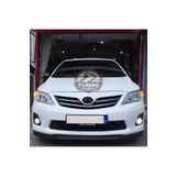 Furens Toyota Corolla E140 2006-2012 Uyumlu H lip Esnek Ön Lip 2 Parça Karlık Ön Ek Tampon Altı Dil
