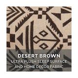 Furhaven Yedek Köpek Yatak Örtüsü Peluş & Güneybatı Kilim Dekor Kanepe Tarzı, Makinede Yıkanabilir - Çöl Kahverengi, Plus (Xx-Large) - 001-Renkli - 100 x 100 cm
