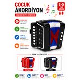 Furia Çocuk Akordiyonu 2-5 Yaş Küçük Boy Siyah Oyuncak Akordiyon Müzik Aleti