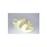 FURIA SHOES ÇİFT BANTLI PLAJ GÜNLÜK YAZLIK EKRU EVA SANDALET / TERLİK