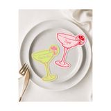 furikraft.co İsimli Kokteyl Kadeh Kartı Kişiye Özel Masa Kartı | Bride, Bachelorette, Düğün, Nişan, Doğum Günü | 12'li Set