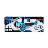 Furkan 3 Tekerlekli Katlanabilir Işıklı Scooter - Mavi - Ahşap - Bej
