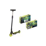 Furkan Cool Wheels 2 Tekerli Işıklı Yeşil Ayarlanabilir Scooter