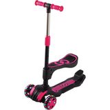 Furkan Cool Wheels Combo Pembe Oturaklı Scooter 5 - 7 Yaş Arası 3 Tekerlekli Ayarlanabilir Özellik