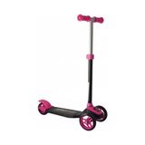 Furkan Cool Wheels Pembe Twist 3 Tekerlekli Scooter Yüksekliği Ayarlanabilir 50 kg Taşıma Kapasiteli Çocuklar İçin