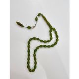 Furkan Gül Usta İmzalı Yıllanmış Renk Almış Kehribar 7 X 11 Mm Beyzi Kesim Sistemli Tesbih
