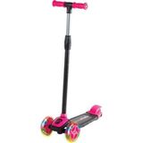 Furkan Oyuncak Pembe Cool Wheels LED Işıklı 3 Tekerlekli Yükseklik Ayarlı Scooter 3+ Yaş İçin