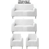 Furkan Ticaret 3+3+1+1 Bürümcük Eteksiz, Lastikli, Esnek, Yıkanabilir Koltuk, Kanepe, Çekyat Takımı Örtüsü/kılıfı. - Antrasit - 180 x 230 cm