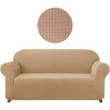 Furkan Ticaret Bambu Likrali Koltuk Örtüsü_3 Kişilik Kanepe, Çekyat Örtüsü_ Lastikli Esnek Yikanabilir Kılıf_1 Adet - 180 x 230 cm - Koyu Vizon - Cappuccino