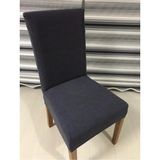 Furkan Ticaret Sandalye Kılıfı Likralı Yıkanabilir Esnek Lastikli Bambu Sandalye Örtüsü 6' Lı Paket - Antrasit - 180 x 230 cm