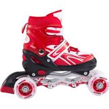 Furkan Toys F-Sports Kırmızı Ayarlabilir 2+2 Işıklı Metal Alıştırma Pateni Çanta Cinsiyet: Unisex - 30 - 33