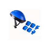 Furkan Toys Kask Dizlik Dirseklik Eldiven Koruyucu Set Mavi Fr58864