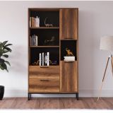 Furmet Modüler Yukon 2 Çekmeceli Kitaplık, 4 Raflı
