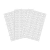 Furndiy Şeffaf 72 Parça Yapışkanlı Ses Kesici - Cam Masa Pabucu - Çekmece ve Dolap kapısı için Yumuşak Kapanma Tamponu - Mini Silikon Ayak - Üçlü paket