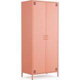 Furni 24 Pera Metal Elbise Dolabı, Soyunma Dolabı, Iki Kapılı, 80,50 x 50 x 189,50 cm - Turuncu