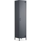 Furni 24 Pera Metal Elbise Dolabı, Soyunma Dolabı, Tek Kapılı, 41,50 x 40 x 189,50 cm - Antrasit