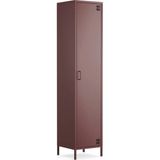 Furni 24 Pera Metal Elbise Dolabı, Soyunma Dolabı, Tek Kapılı, 41,50 x 40 x 189,50 cm Ral 3005 Mürdüm