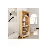 Furni24 Kitaplık, Dosya Dolabı, Malzeme Rafı 190x80x40 Cm Safir Meşe