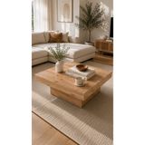 FURNICI Modern Kare Orta Sehpa ATLANTİK ÇAM 90x90 cm