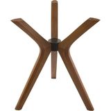 Furnirem 3 Ayaklı Kelebek Masa Ayağı – Tripod Masa Ayağı | Ahşap, Cam & Mermer Tabla Uyumlu - Ceviz - Cam Masa Tablası Kaydırmaz Silikon