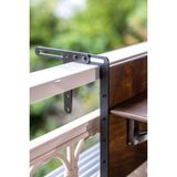 Furnirem Katlanabilir Balkon Masası 60X30 cm - Koyu Ceviz