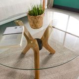 Furnirem Kelebek Ayak Cam Orta Sehba - 76 cm - Meşe