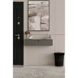 Furnitt Home Asur Dresuar (100% MDF) Metal Kulp - 60 ve 90 cm seçenekleri (Gri, 90 CM)