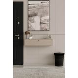 Furnitt Home Asur Kumtaşı Bej 90 cm Dresuar (100% MDF) Metal Kulp