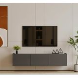 Furnitt Home Hitit Gri140 cm TV Ünitesi MDF | MDF TV ünitesi
