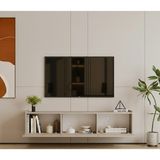 Furnitt Home Hitit Kumtaşı Bej Tv Ünitesi 140 cm (100% Mdf) - Kum Taşı