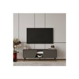 Furnitt Home Roma Gri 120 Cm Tv Ünitesi (100% Mdf&Metal Ayak)
