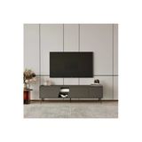 Furnitt Home Roma Gri 160 cm TV Ünitesi (100% MDF&Metal Ayak)