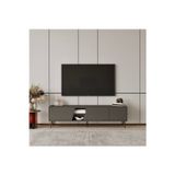 Furnitt Home Roma Gri 175 cm TV Ünitesi (100% MDF&Metal Ayak)