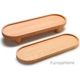 Furniza Home Furnizahome 2'li Ahşap Düzenleyici Sunumluk Servis Tabağı Ayaklı Sunumluk Mutfak Banyo Stand Yağdanlık Altlığı