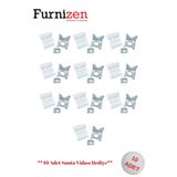 Furnizen DOLAP ASKI ELEMANI BAĞLANTI APARATI MOBİLYA SABİTLEME APARATI 1,20 MM BEYAZ 10 ADET